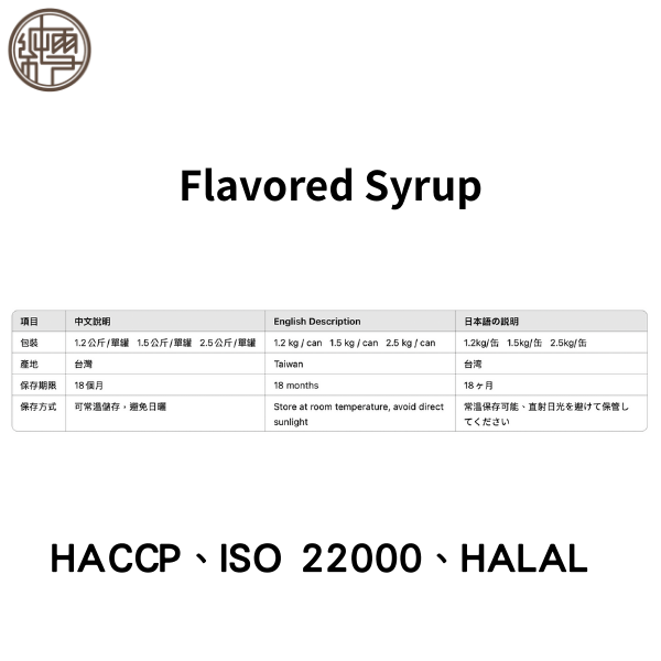 Flavored Syrups